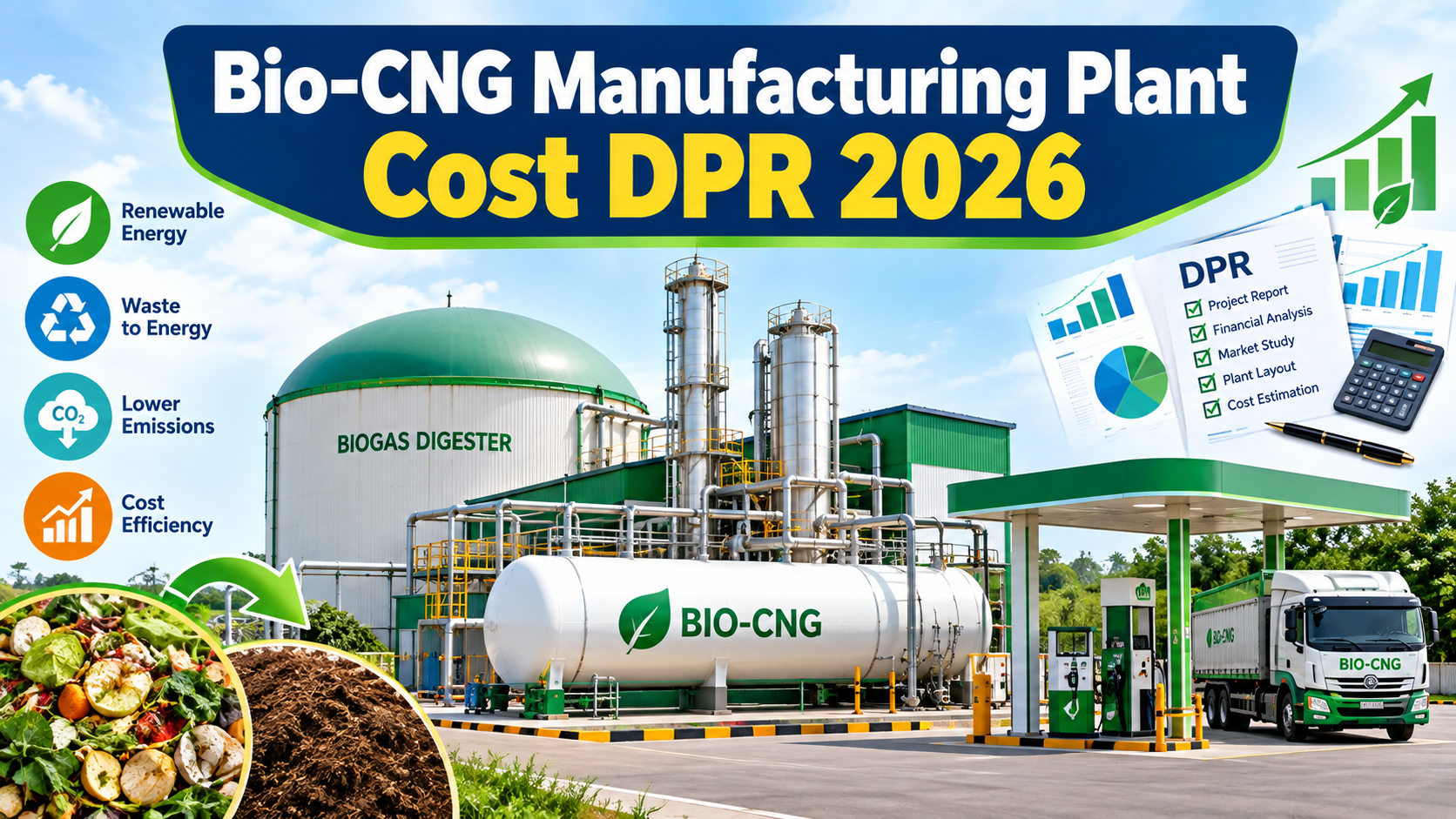 Cost of Setting Up a Bio-CNG Manufacturing Plant 2026: Demand Analysis and ROI